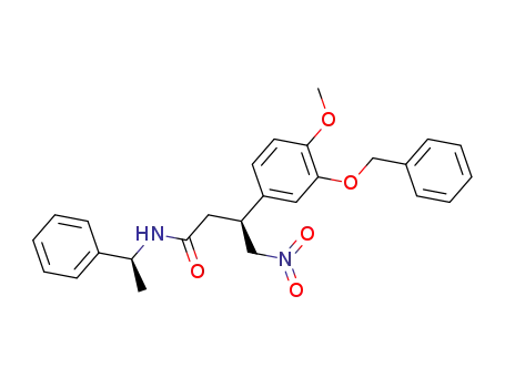 (S)-3-(3-benzyloxy-4-methoxyphenyl)-4-nitro-N-[(S)-1-phenylethyl]butanamide