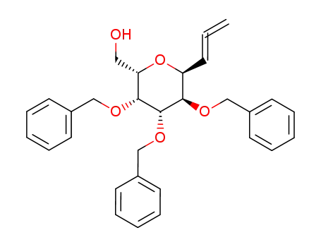 ((2S,3R,4S,5R,6S)-3,4,5-Tris-benzyloxy-6-propa-1,2-dienyl-tetrahydro-pyran-2-yl)-methanol