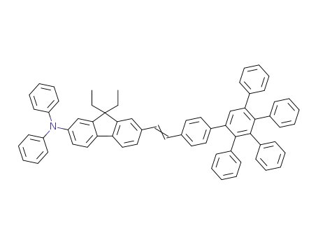7-{4-[(2',3',4',5'-tetraphenyl)phenyl]styryl}-9,9-diethyl-2-(N,N-diphenylamino)-9H-fluorene