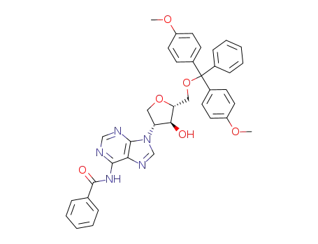 1,4-Anhydro-2-(6-benzamido-9H-purin-9-yl)-5-O-[bis(4-methoxyphenyl)(phenyl)methyl]-2-deoxypentitol
