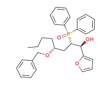 (1S,2S,4R)-4-Benzyloxy-2-diphenylphosphinoyl-1-(2-furyl)octan-1-ol