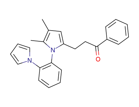 3-(1-(2-(1H-pyrrol-1-yl)phenyl)-4,5-dimethyl-1H-pyrrol-2-yl)-1-phenylpropan-1-one