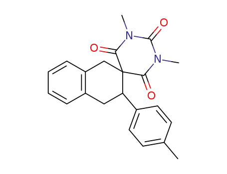 1',3'-dimethyl-3-p-tolyl-3,4-dihydro-1H,1'H-spiro[naphthalene-2,5'-pyrimidine]-2',4',6'(3'H)-trione