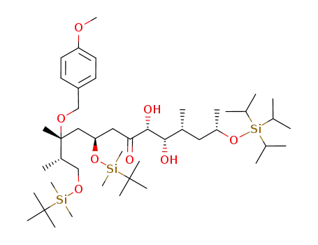 (2S,3R,5S,8R,9S,10R,12S)-1,5-Bis-(tert-butyl-dimethyl-silanyloxy)-8,9-dihydroxy-3-(4-methoxy-benzyloxy)-2,3,10-trimethyl-12-triisopropylsilanyloxy-tridecan-7-one