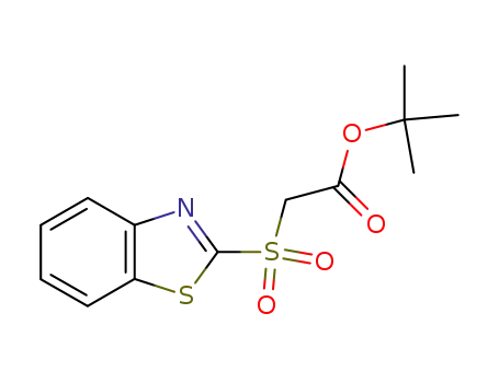 Molecular Structure of 910803-59-7 (tert-butyl 2-(benzo[d]thiazol-2-ylsulfonyl)acetate)