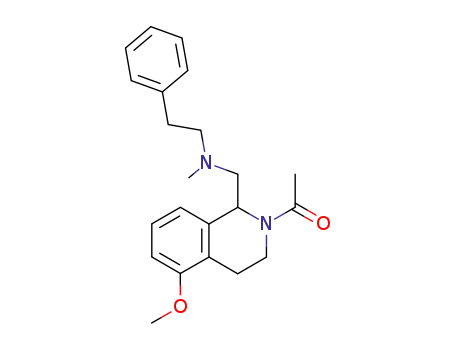 2-acetyl-5-methoxy-1-[N-methyl-(2-phenylethyl)amino]methyl-1,2,3,4-tetrahydroisoquinoline
