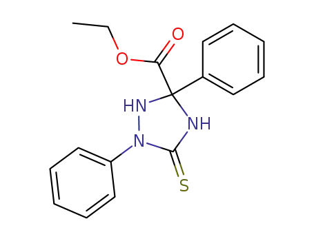 5-ethoxycarbonyl-2,5-diphenyl<1,2,4>triazolidine-3-thione