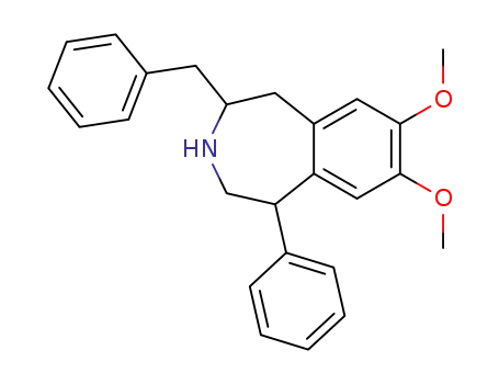 4-benzyl-7,8-dimethoxy-1-phenyl-2,3,4,5-tetrahydro-1<i>H</i>-benzo[<i>d</i>]azepine
