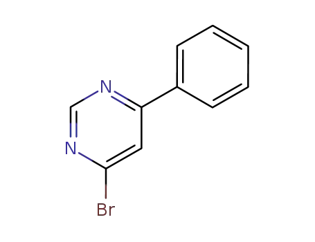 Molecular Structure of 34916-25-1 (4-Bromo-6-phenylpyrimidine)