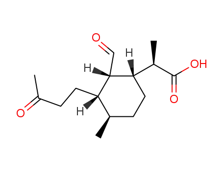 (R)-2-[(1R,2S,3S,4R)-2-Formyl-4-methyl-3-(3-oxo-butyl)-cyclohexyl]-propionic acid