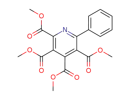 Molecular Structure of 4626-45-3 (2,3,4,5-Pyridinetetracarboxylic acid, 6-phenyl-, tetramethyl ester)