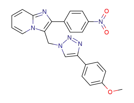 3-((4-(4-methoxyphenyl)-1H-1,2,3-triazol-1-yl)methyl)-2-(3-nitrophenyl)-1H-imidazo[1,2-a]pyridine