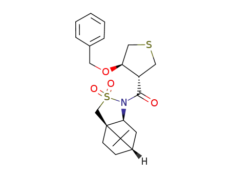 (3S,4R)-4-benzyloxy-tetrahydrothiophene-3-carboxylic (1R)-camphorsultam amide
