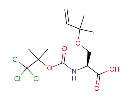 L-Serine,
O-(1,1-dimethyl-2-propenyl)-N-[(2,2,2-trichloro-1,1-dimethylethoxy)carb
onyl]-
