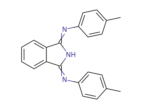 Molecular Structure of 88988-83-4 (1H-Isoindol-3-amine, N-(4-methylphenyl)-1-[(4-methylphenyl)imino]-,
(Z)-)