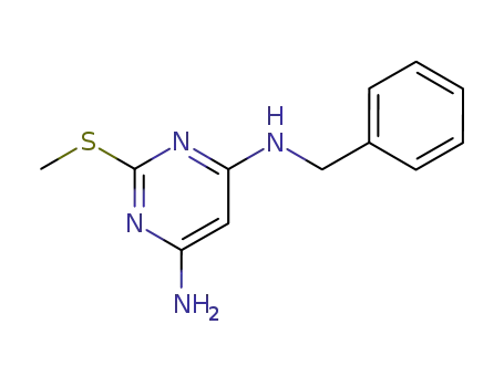 Molecular Structure of 60722-63-6 (N-benzyl-2-(methylsulfanyl)pyrimidine-4,6-diamine)