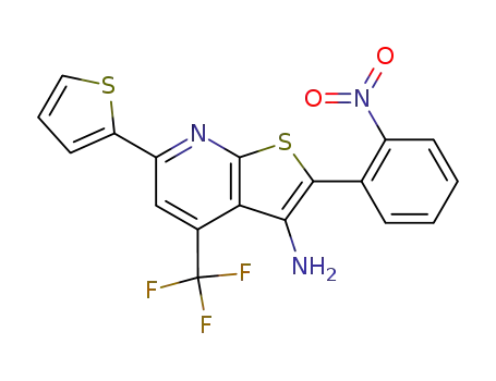 2-(2-Nitro-phenyl)-6-thiophen-2-yl-4-trifluoromethyl-thieno[2,3-b]pyridin-3-ylamine