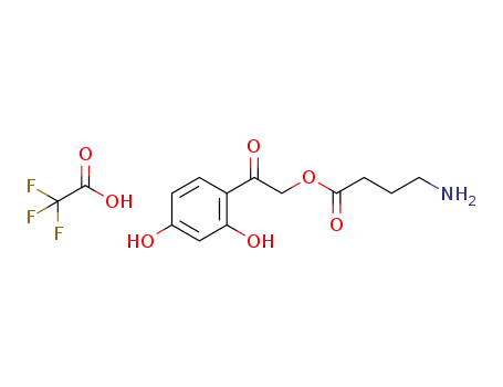 4-(2-(2,4-dihydroxyphenyl)-2-oxoethoxy)-4-oxobutan-1-aminium-2,2,2-trifluoroacetate