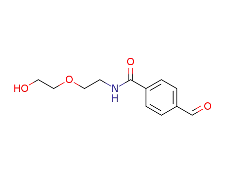 Molecular Structure of 1061569-06-9 (4-formyl-N-[2-(2-hydroxyethoxy)ethyl]benzamide)