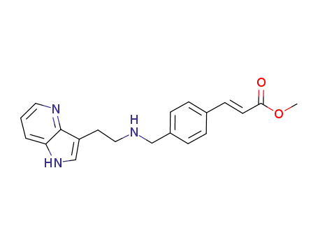 (E)-3-(4-{[2-(1H-pyrrolo[3,2-b]pyridin-3-yl)ethylamino]methyl}phenyl)acrylic acid methyl ester