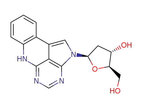 (2R,3S,5R)-2-Hydroxymethyl-5-(6H-2,3,5,6-tetraaza-aceanthrylen-2-yl)-tetrahydro-furan-3-ol