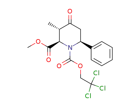 (2R,3S,6S)-3-Methyl-4-oxo-6-phenyl-piperidine-1,2-dicarboxylic acid 2-methyl ester 1-(2,2,2-trichloro-ethyl) ester