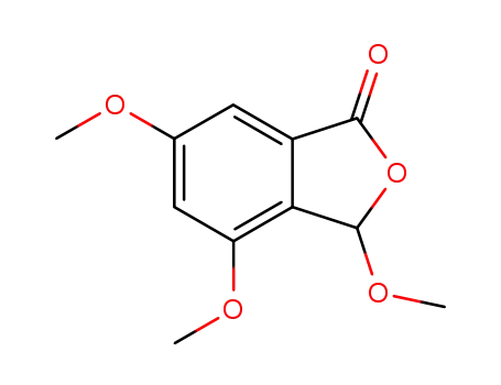 Molecular Structure of 189454-29-3 (3,4,6-TRIMETHOXY-1(3H)-ISOBENZOFURANONE)