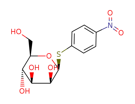 Molecular Structure of 55385-51-8 (4-Nitrophenylb-D-thiomannopyranoside)