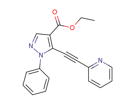 ethyl 1-phenyl-5-(2-pyridylethynyl)-1H-pyrazole-4-carboxylate