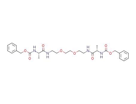 Molecular Structure of 668486-22-4 (8,11-Dioxa-2,5,14,17-tetraazaoctadecanedioic acid,
3,16-dimethyl-4,15-dioxo-, bis(phenylmethyl) ester, (3S,16S)-)