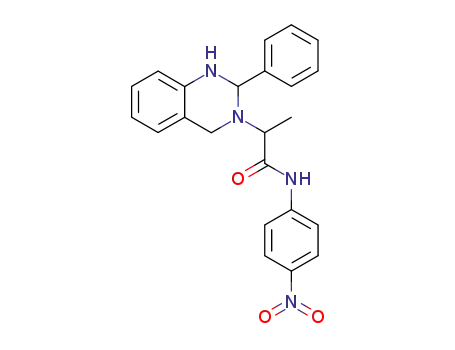 N-(4-Nitro-phenyl)-2-(2-phenyl-1,4-dihydro-2H-quinazolin-3-yl)-propionamide