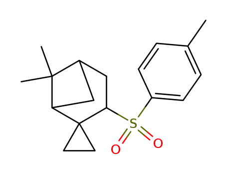 Molecular Structure of 144461-46-1 (Spiro[bicyclo[3.1.1]heptane-2,1'-cyclopropane],
6,6-dimethyl-3-[(4-methylphenyl)sulfonyl]-)