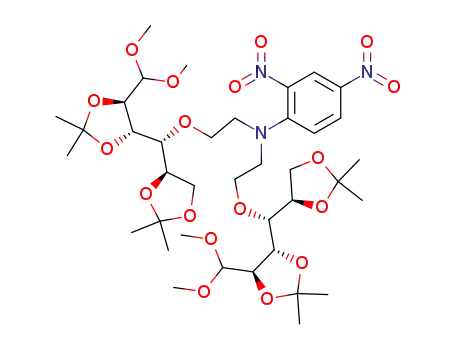 Bis-{2-[(R)-((4S,5R)-5-dimethoxymethyl-2,2-dimethyl-[1,3]dioxolan-4-yl)-((R)-2,2-dimethyl-[1,3]dioxolan-4-yl)-methoxy]-ethyl}-(2,4-dinitro-phenyl)-amine