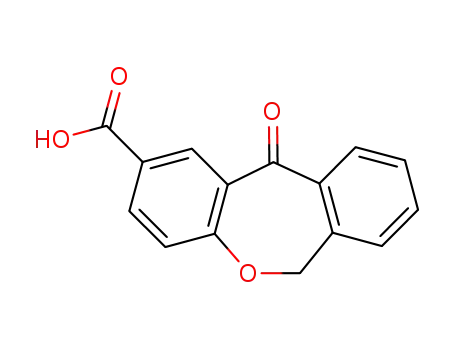 Molecular Structure of 66801-40-9 (6,11-dihydro-11-oxodibenz[b,e]oxepin-2-carboxylic acid)