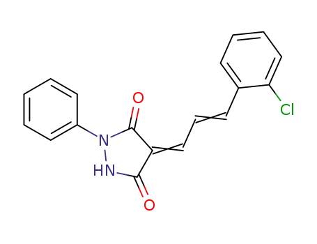 (4E)-4-[(E)-3-(2-クロロフェニル)-2-プロペニリデン]-1-フェニルピラゾリジン-3,5-ジオン