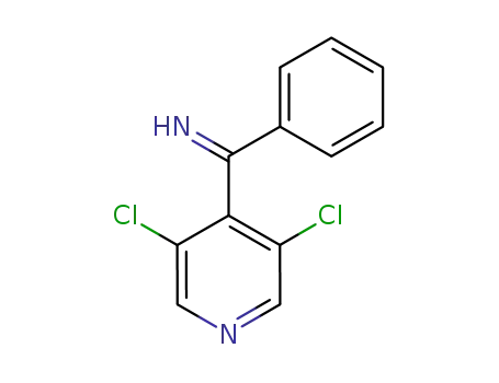 Molecular Structure of 402561-64-2 (4-Pyridinemethanimine, 3,5-dichloro-a-phenyl-)