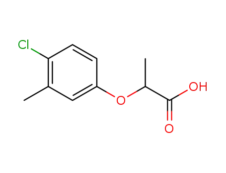 Molecular Structure of 777-54-8 (2-(4-chloro-3-methyl-phenoxy)propanoic acid)