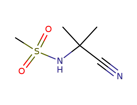 Molecular Structure of 103472-14-6 (Methanesulfonamide, N-(1-cyano-1-methylethyl)-)