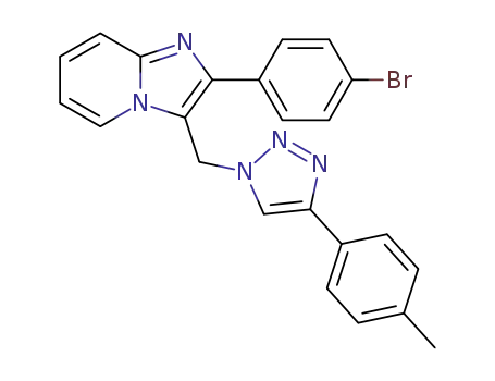 2-(4-bromophenyl)-3-((4-p-tolyl-1H-1,2,3-triazol-1-yl)methyl)-1H-imidazo[1,2-a]pyridine