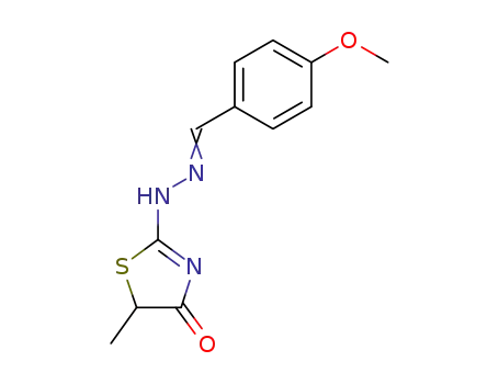 2-{N'-[1-(4-Methoxy-phenyl)-meth-(E)-ylidene]-hydrazino}-5-methyl-thiazol-4-one