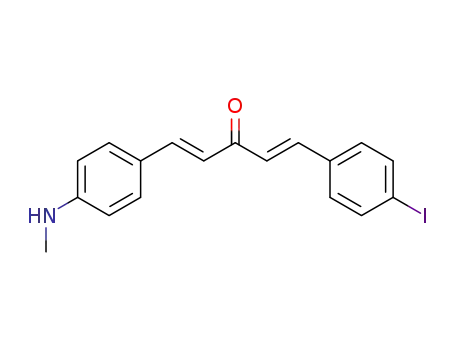 (1E,4E)-1-(4-iodophenyl)-5-(4-(methylamino)phenyl)penta-1,4-dien-3-one