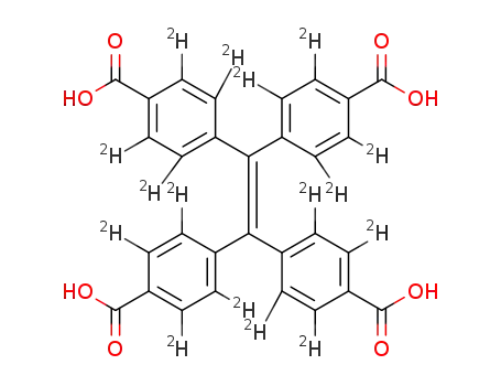 Molecular Structure of 1397939-17-1 (tetrakis(4-carboxyphenyl)ethylene-d16)