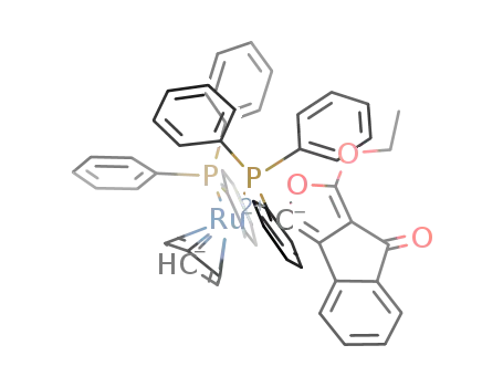 [Cp(PPh<sub>3</sub>)2Ru(C<sub>11</sub>H<sub>4</sub>O(O)OC<sub>2</sub>H<sub>5</sub>)]