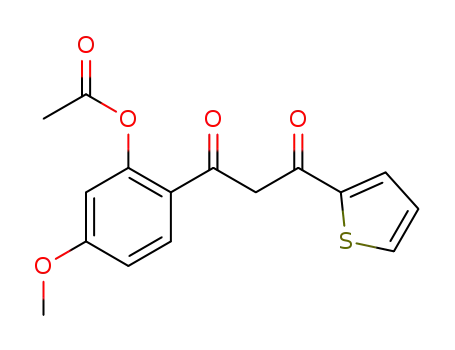 5-methoxy-2-[3-oxo-3-(thiophen-2-yl)propanoyl]phenyl acetate