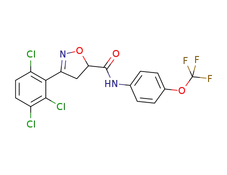 4,5-dihydro-3-(2,3,6-trichlorophenyl)isoxazole-5-carboxylic acid 4-(trifluoromethoxy)phenylamide
