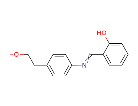 Molecular Structure of 424836-20-4 (4-(salicylideneamino)phenethyl alcohol)