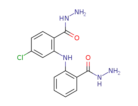 Molecular Structure of 1422064-41-2 (4-chloro-2-[2-(hydrazinecarbonyl)phenylamino]benzohydrazide)