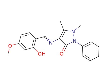 1-phenyl-2,3-dimethyl-4-(N-2-hydroxy-4-methoxybenzaldehyde)-3-pyrazolin-5-one