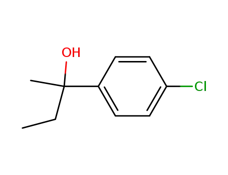 Molecular Structure of 3947-53-3 (Benzenemethanol, 4-chloro-a-ethyl-a-methyl-)