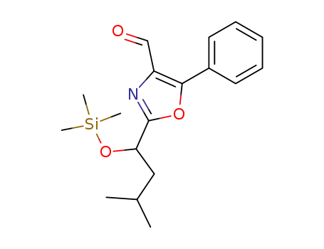 2-(3-methyl-1-trimethylsilanyloxy-butyl)-5-phenyl-oxazole-4-carbaldehyde